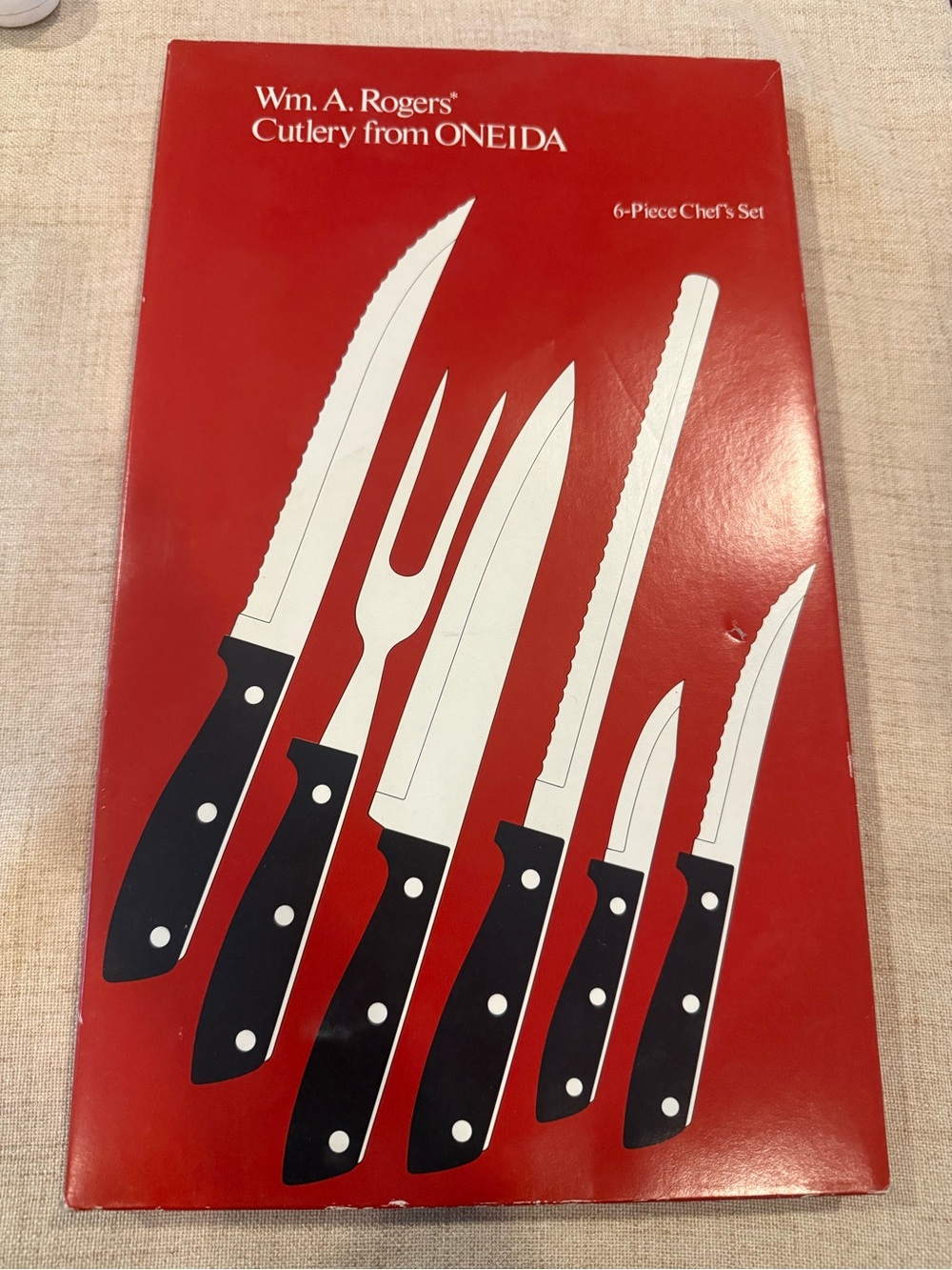 Vintage Wm. A. Rogers from Oneida 6-Piece Chef's Cutlery Set - New in Box